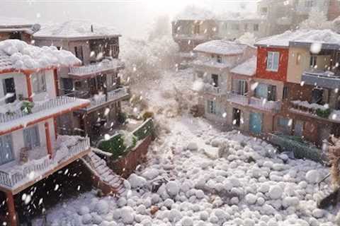 Insane Hail in South Africa : Massive Hailstones Rain Down On Johannesburg