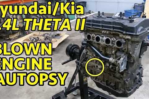 Always BLOWN UP? WHY?  Hyundai / Kia 2.4 Theta II G4KE Engine Teardown