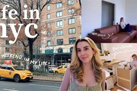 a weekend in my life in nyc 🚕 getting a new couch, auditions & dance class, building furniture