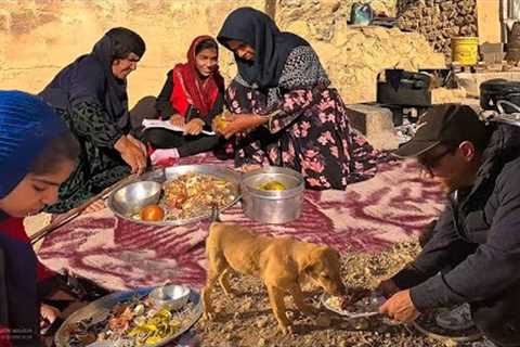 A lovely picnic in a country yard