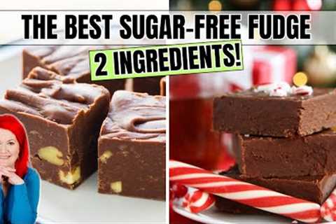 2 INGREDIENTS ONLY | 2 of the BEST SUGAR FREE Fudge Recipes for Diabetics | Low Carb Diabetic Fudge
