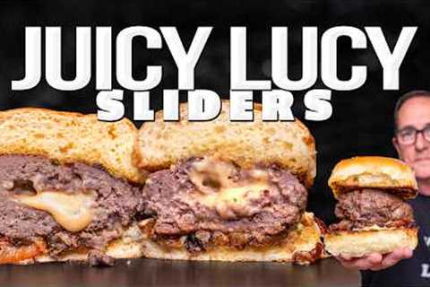 THE BEST JUICY LUCY (STUFFED BURGER) SLIDERS | SAM THE COOKING GUY