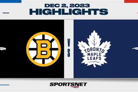 NHL Highlights | Bruins vs. Hurricanes - December 2, 2023
