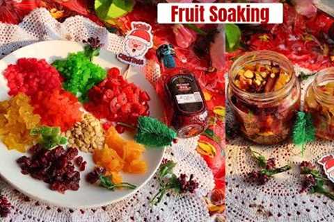 How To Make Plum Cake Fruit Mix | Part : 1 Cake Mixing / Fruit Soaking | Rum Cake Recipe Part 1