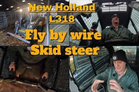 13/12/23  New Holland L318 Skid steer.  Learning to fly by wire.