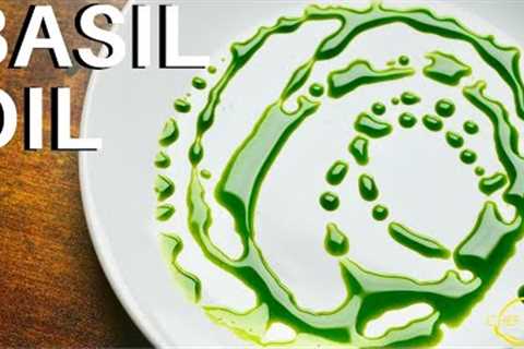 Bright Green Basil Oil for Plating