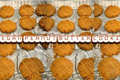 Vegan soft Peanut butter cookies | EASY RECIPE