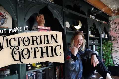 *IKEA HACK* My Bookshelves Get A Victorian Gothic Makeover! (I''m Obsessed) ✨