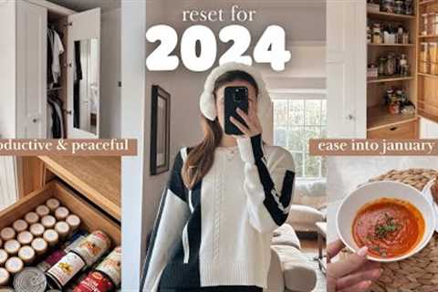 RESET FOR 2024 ☕ my 2024 vision board & home organisation