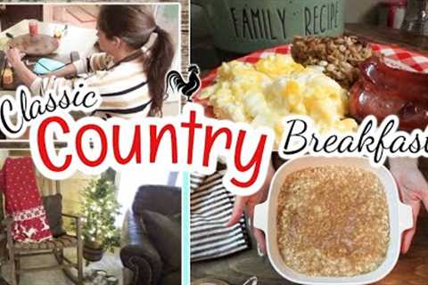 Good Old Country Breakfast times TWO | Sausage Gravy Biscuits, Hashbrowns, Oatmeal, & lots of..