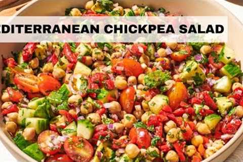 Mediterranean Chickpea Salad Recipe | Vegan Chickpea Salad!