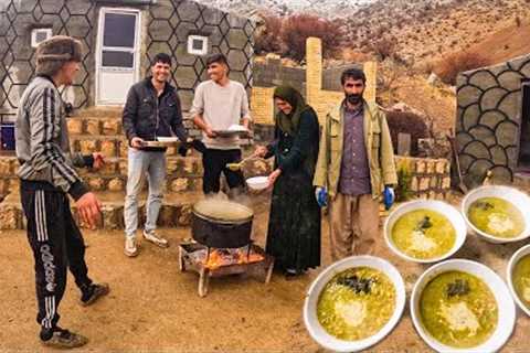 Amir''s Family Cooking Adventure: Crafting Delicious soup (Ash reshteh) on a Rainy Day