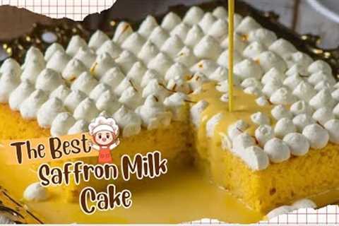 Saffron Milk Cake | Cake Recipes | Aisha’s Kitchen