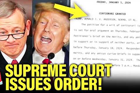 Supreme Court Makes MAJOR RULING on Trump DISQUALIFICATION