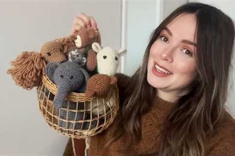 Knitting Traditions Podcast Ep.84- knitted flowers and toys, cabled cardigan, apron dress ++