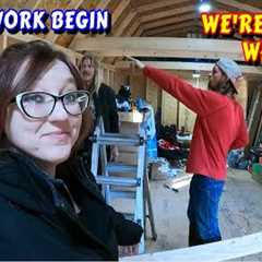 THE BUILDING BEGINS! | shed to home , work, couple builds, tiny house, homesteading, off-grid, rv |
