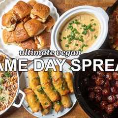 Ultimate Vegan GAME DAY Spread in Just 3 Hours! | 7 Recipes for Party Hosting