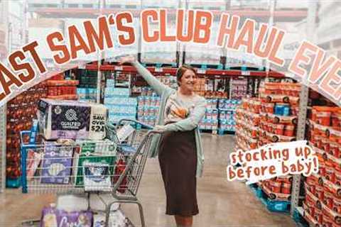 Our Final Sam''s Club Haul Ever + Stocking up before baby #4 | Mennonite Family Grocery Haul