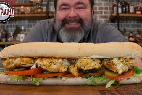 The Most DELICIOUS Crab Cake PoBoy