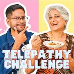 TELEPATHY CHALLENGE WITH MY MOM 🥳 DID WE WIN?? 😂 FOOD CHALLENGE MONTH ep 6