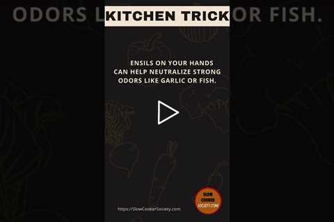 Odor Neutralization Trick: Stainless Steel Magic 🍴✨