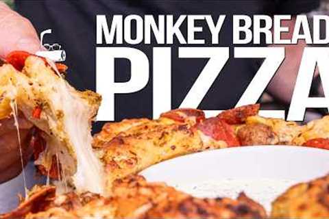 THE BEST MONKEY BREAD PIZZA (WITH HOMEMADE RANCH!) | SAM THE COOKING GUY