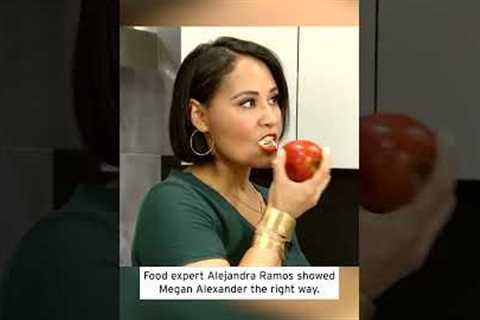 How to Eat an Apple the Right Way #shorts