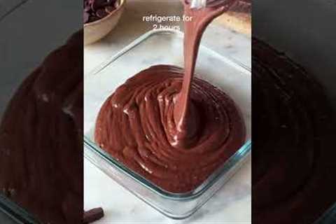 *2 INGREDIENT* CHOCOLATE MOUSSE MADE FROM LEFT OVER RICE #shorts