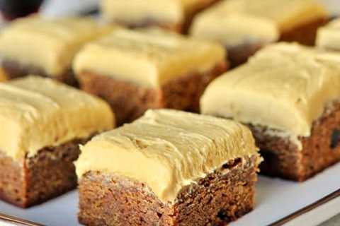 Gingerbread Blondies with Molasses Buttercream Frosting