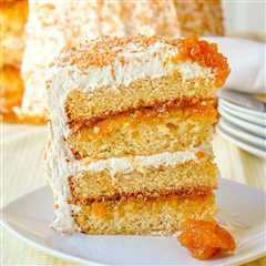 Pina Colada Cake with Coconut Marshmallow Frosting