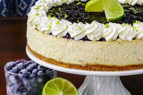 Blueberry Lime Cheesecake