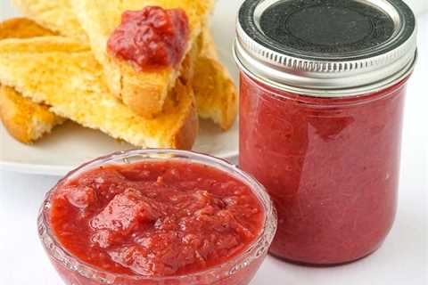 Pineapple Strawberry Rhubarb Jam a.k.a. Heavenly Rhubarb Jam