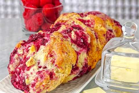 Raspberry White Chocolate Scones