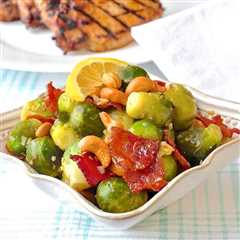 Bacon Cashew Brussels Sprouts