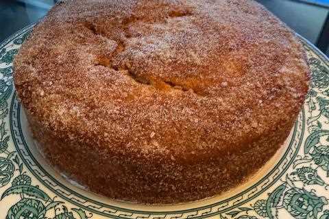 Cinnamon Sugar Coated Blueberry Strawberry Jelly Filled Doughnut Cake