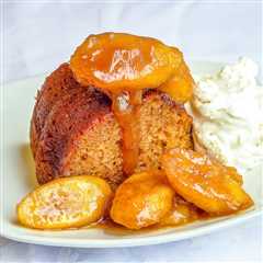 Honey Cake with Rum & Butter Bananas